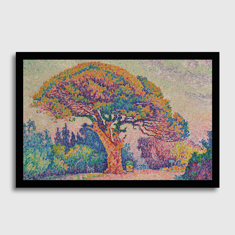 The Pine Tree At Saint Tropez-Paul Signac