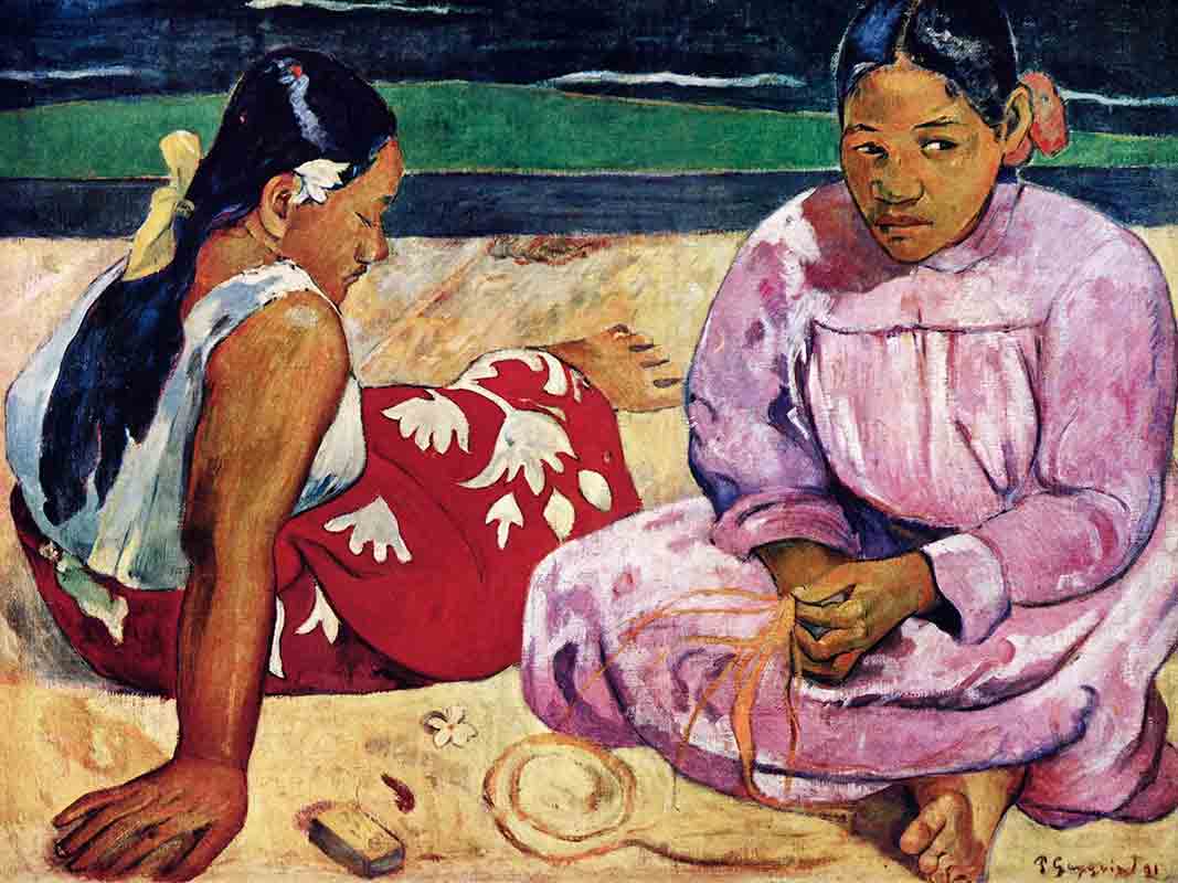 Tahitian Women on the Beach