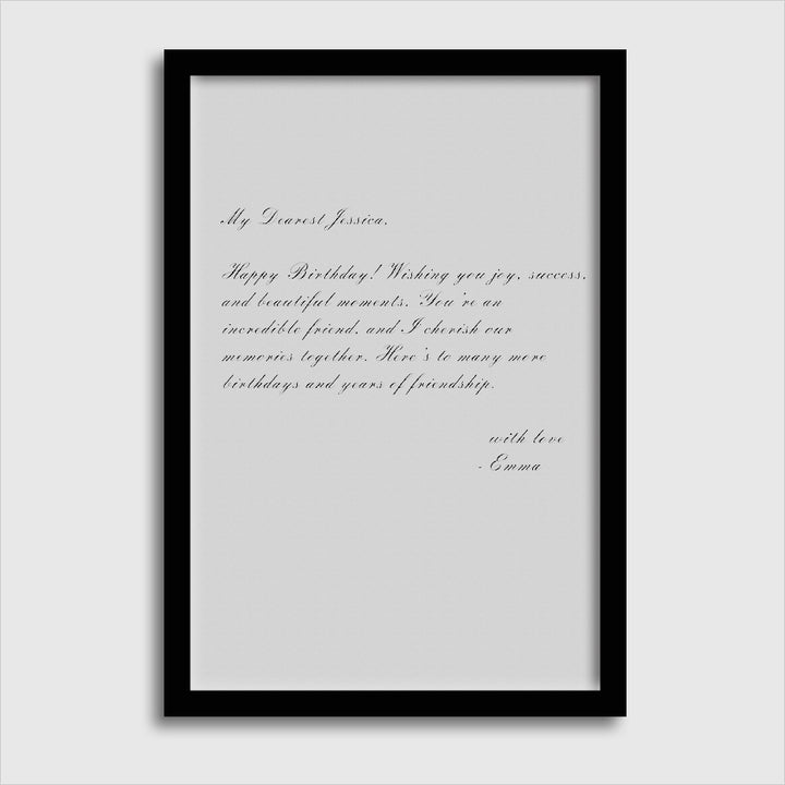 Personalized Letter