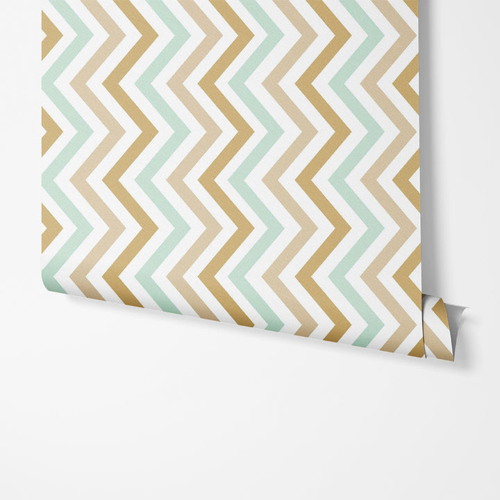 Olive-Blue ZigZag