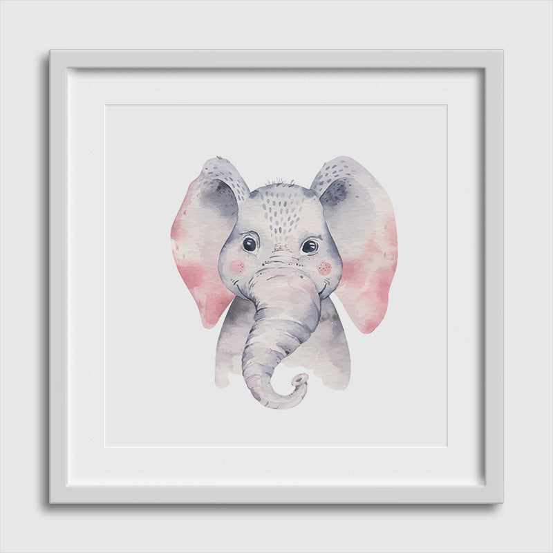 Baby Elephant-Watercolor