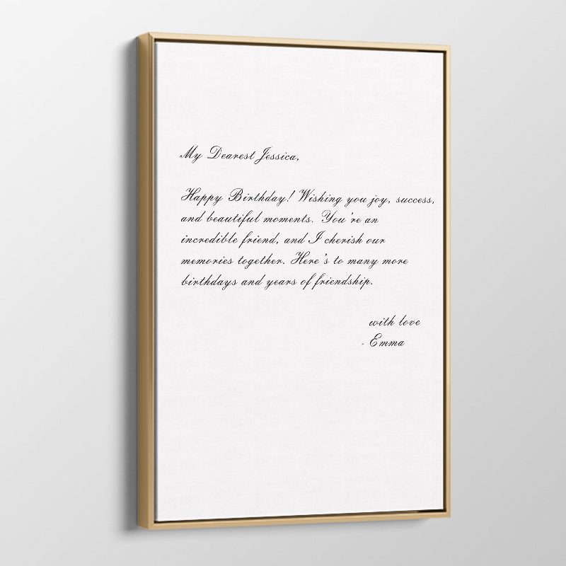 Personalized Letter