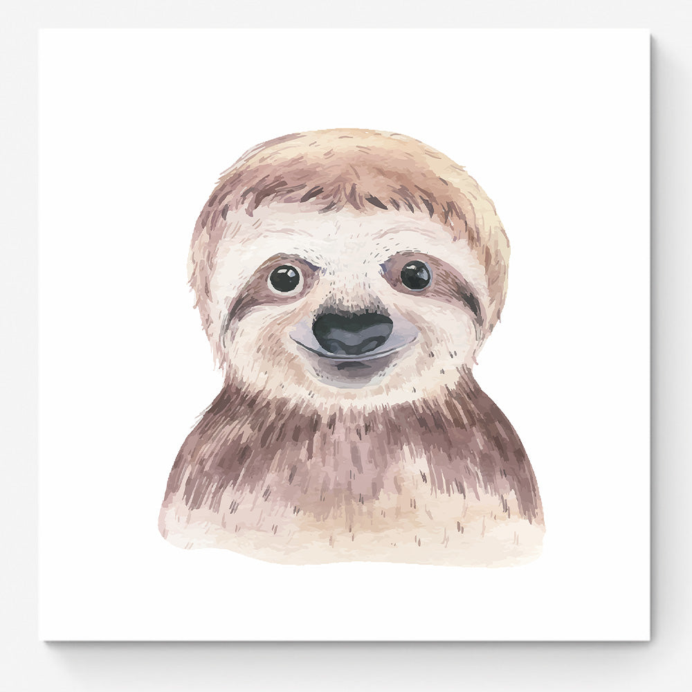 Baby Sloth-Watercolor