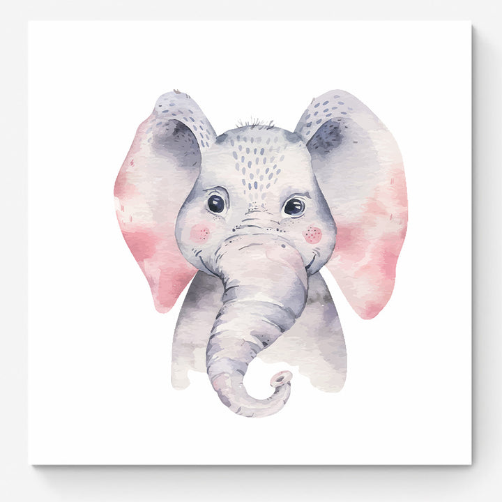 Baby Elephant-Watercolor