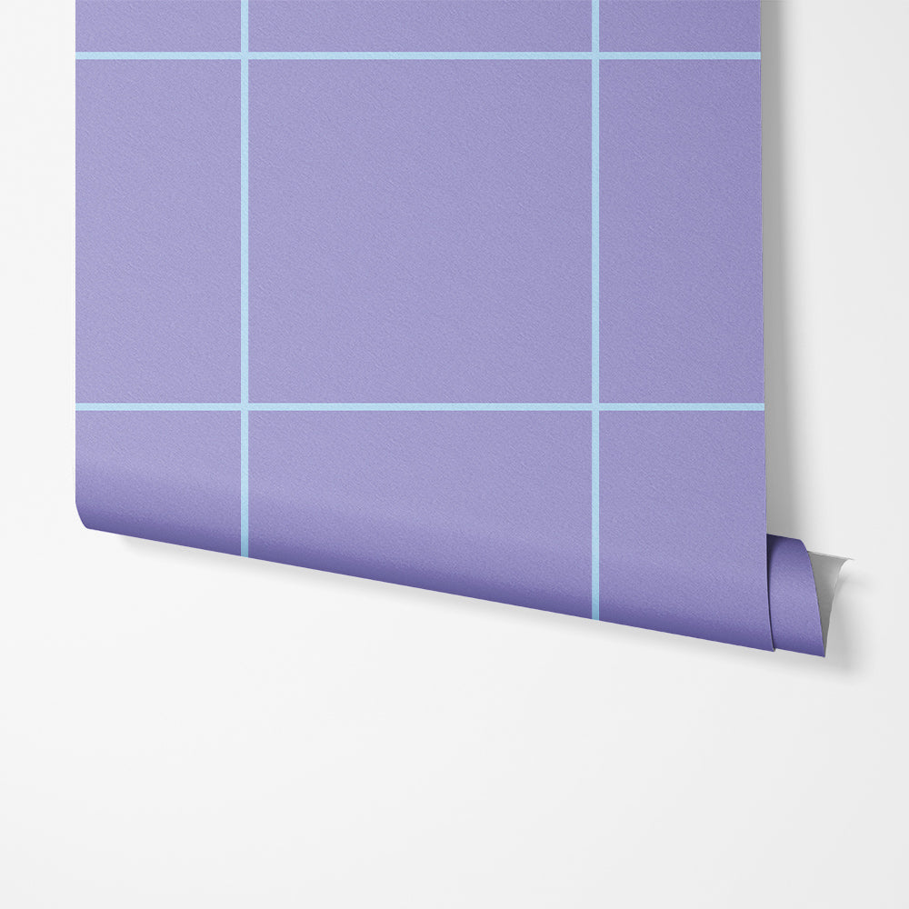 Blue Grid On Purple