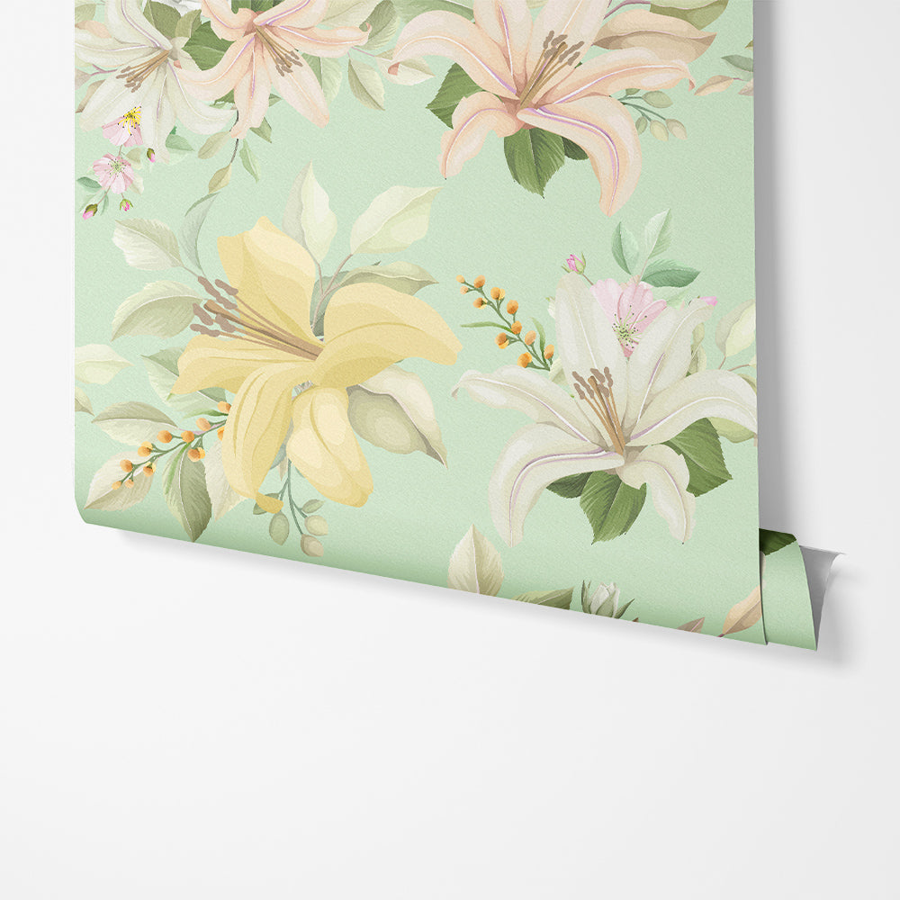 Bundle of Flowers in Mint Green