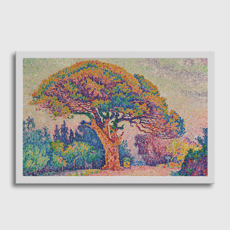 The Pine Tree At Saint Tropez-Paul Signac