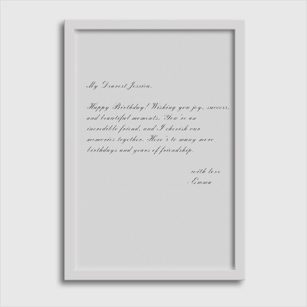 Personalized Letter