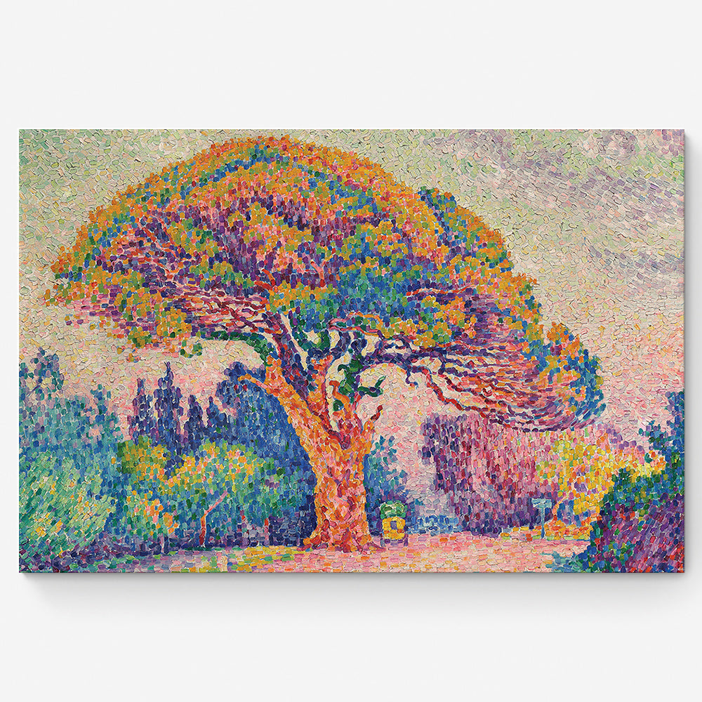 The Pine Tree At Saint Tropez-Paul Signac