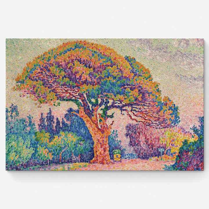 The Pine Tree At Saint Tropez-Paul Signac