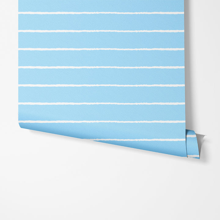 White Lines On Blue