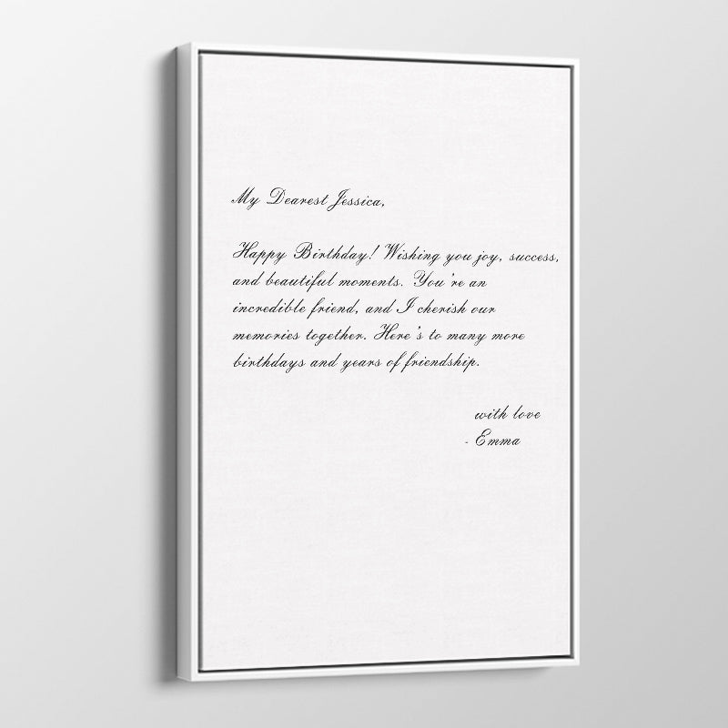 Personalized Letter