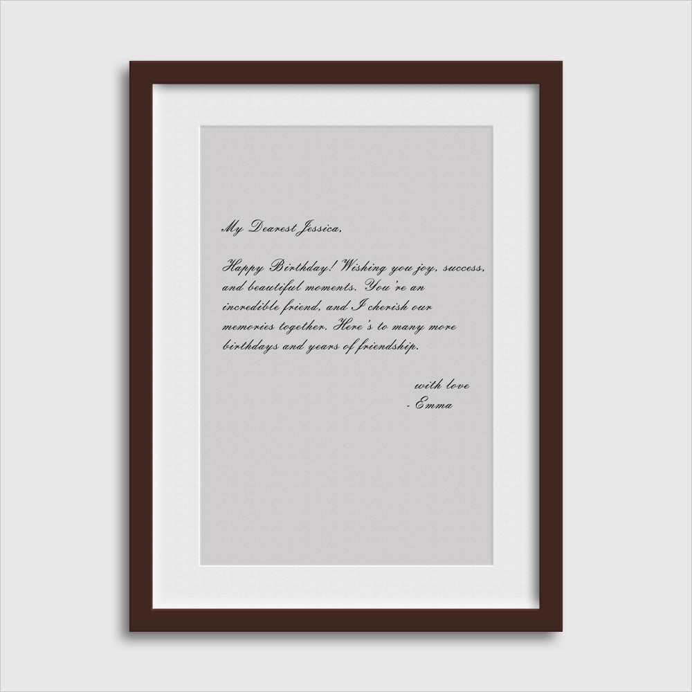 Personalized Letter